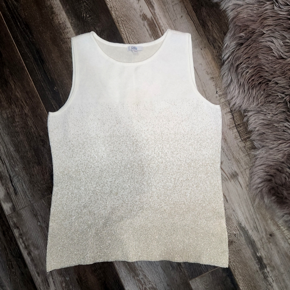 Metallic Thread Sleevless Blouse